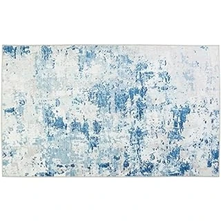 Pr-hc003c 3' X 5' Blue Ice Area Rug - Stylish And Durable