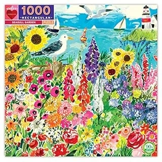Seagull Garden 1000 Piece Rectangular Adult Jigsaw Puzzle Set