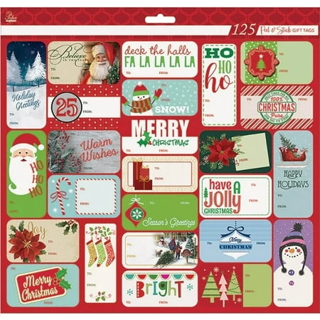 Paper Images Christmas Gift Tags (50-Pack)
