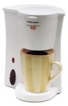 Dcm7 Personal 12-ounce Coffeemaker In White - Cup-at-a-time Brewing