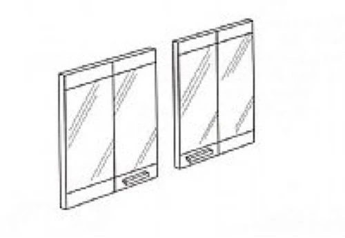 Bd42b 42 Inch Extruded Aluminum Bi-fold Doors In Brushed Brass Finish