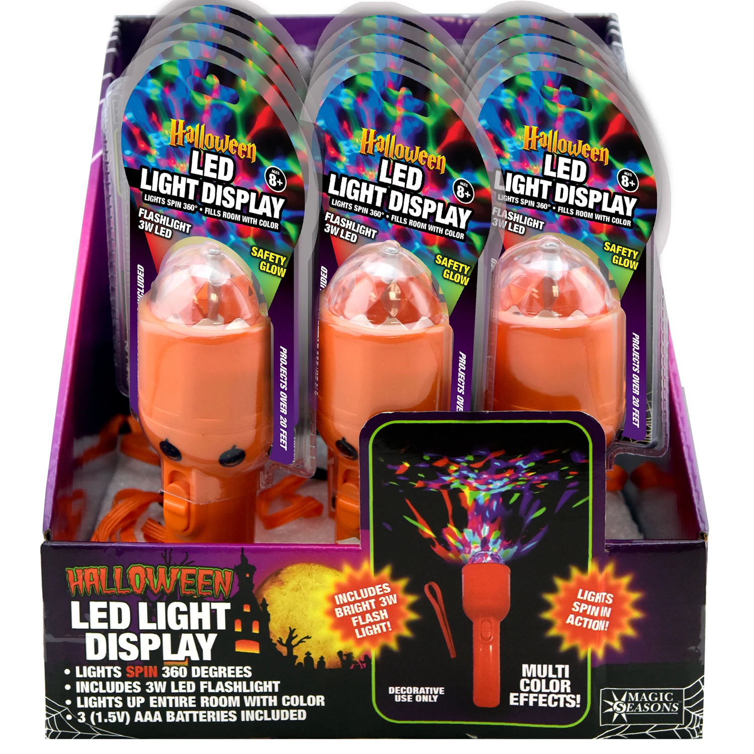 Shawshank LEDz Halloween Lighted Light Display Flashlight 10 in. H x 4 in. W 1 pk