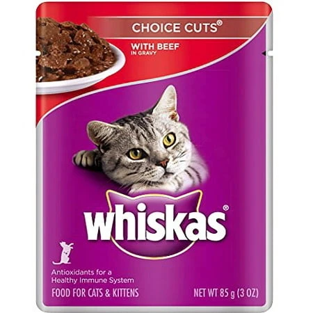 Whiskas Choice Cuts With Beef In Gravy
