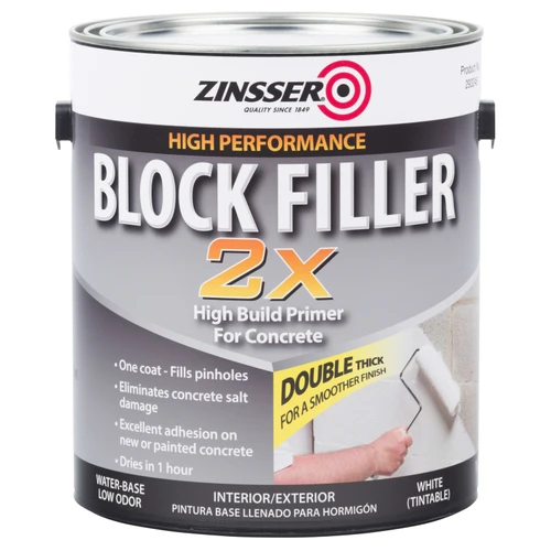 265581 Block Filling Primer, White - High-performance Sealer For Interior And Exterior Use