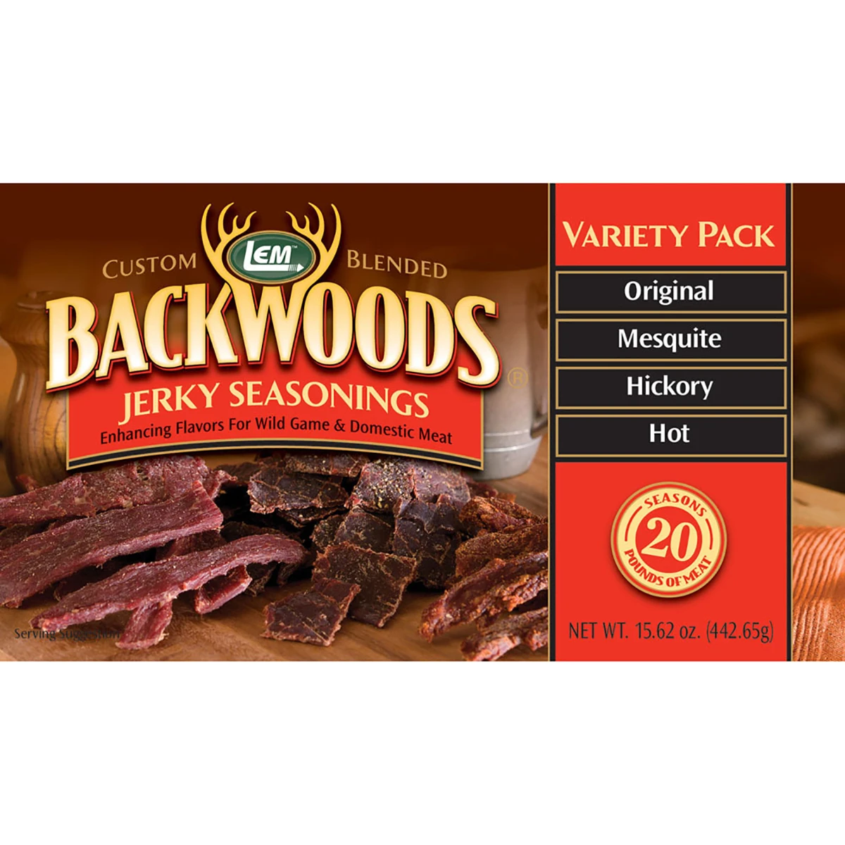 Backwoods Classic Jerky Variety Pack - Assorted Flavors For Outdoor Enthusiasts