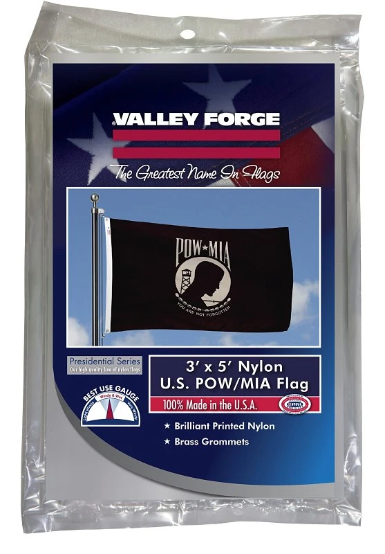 Pow-mia Military Flag 3 Ft. W X 5 Ft. L - Durable Nylon Construction