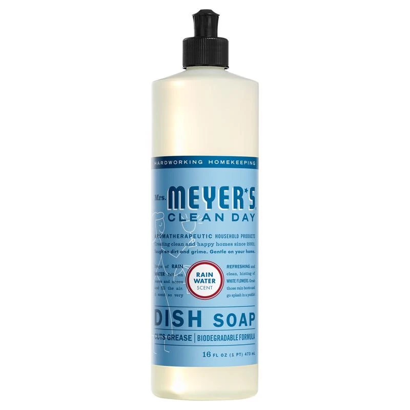 Clean Day Refreshing Rain Liquid Dish Soap 16 Oz Bottle, Antibacterial