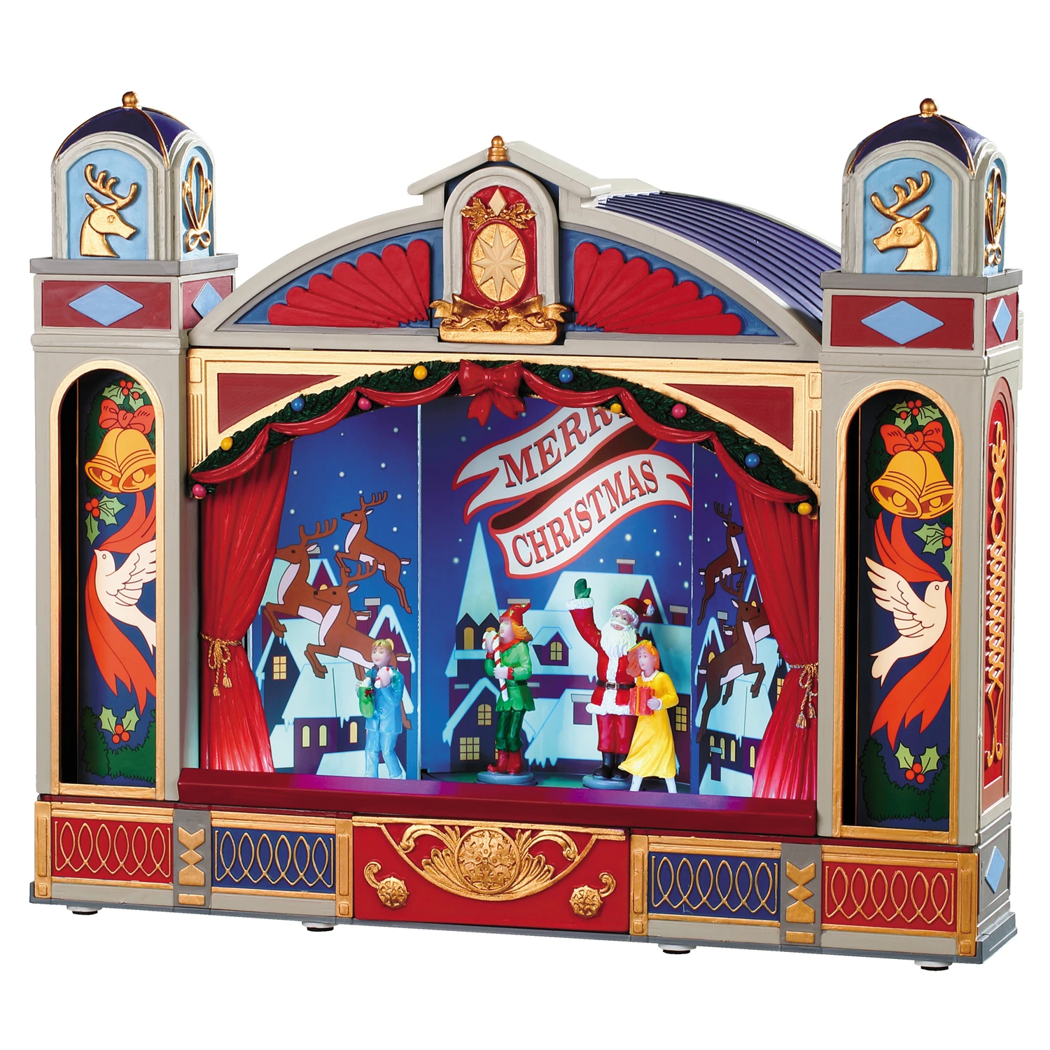 Multicolored Christmas Ballet Village 11.02 In. Musical Display