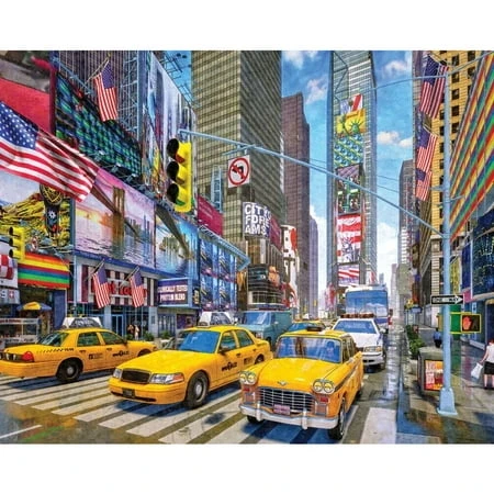 Ny Times Square 1000 Piece Jigsaw Puzzle - White Mountain Puzzles