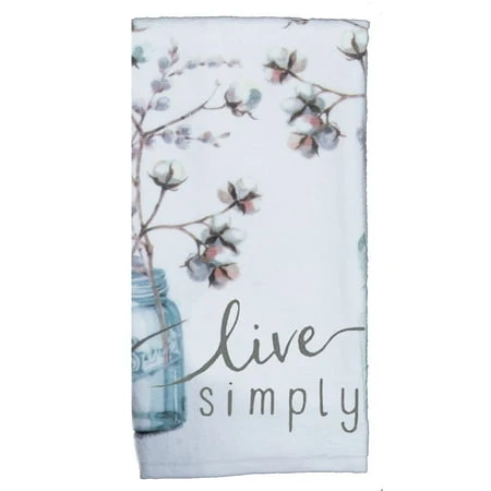Handmade Terry Kitchen Towel - 16 In X 26 In - Gray Live Simply