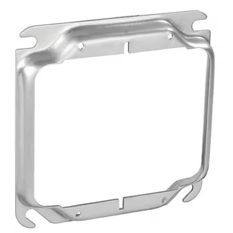 2-device Combination Square Raised Cover 4 In. X 4 In. Steel