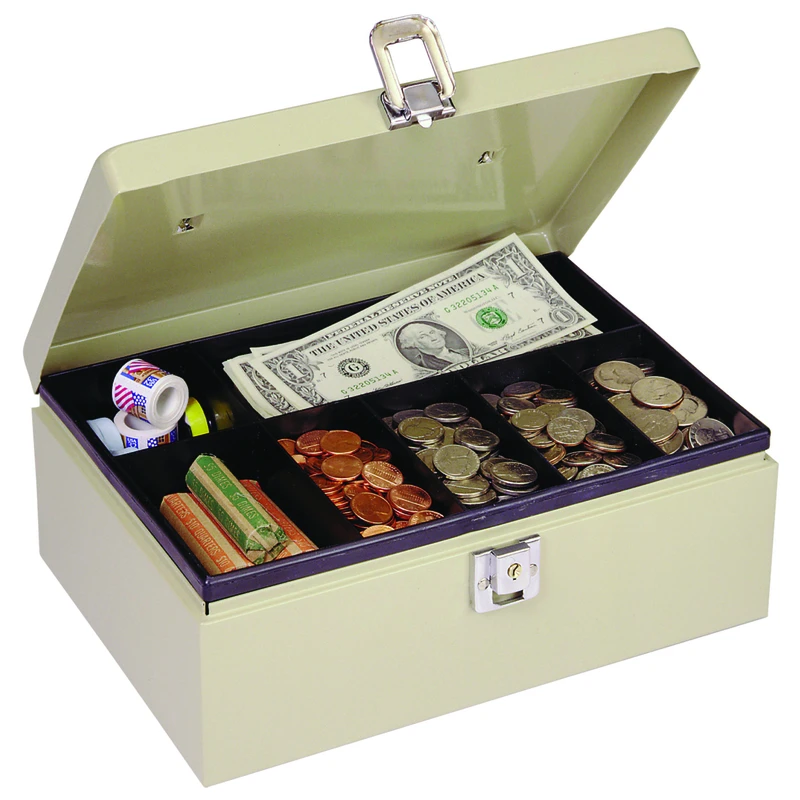 Steel Keyed Cash Box With Locking Latch - Model 221612003