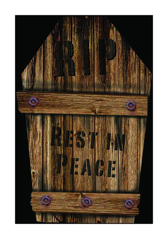 Fun World RIP Rest In Peace Tombstone Halloween Decoration 22 in. H x 1 in. W 1 pk