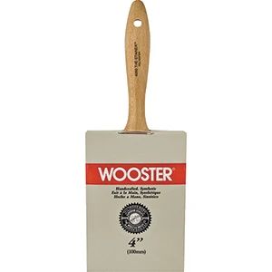 The Stainer 4 Inch Paint Brush Polyester Blend Flat Model 4050-4