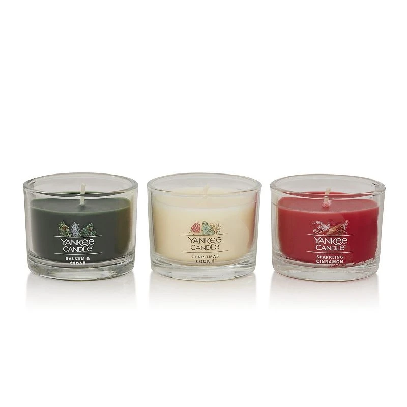 Christmas Classics Tealight And Votive Gift Set, Multicolor, 3 Pieces
