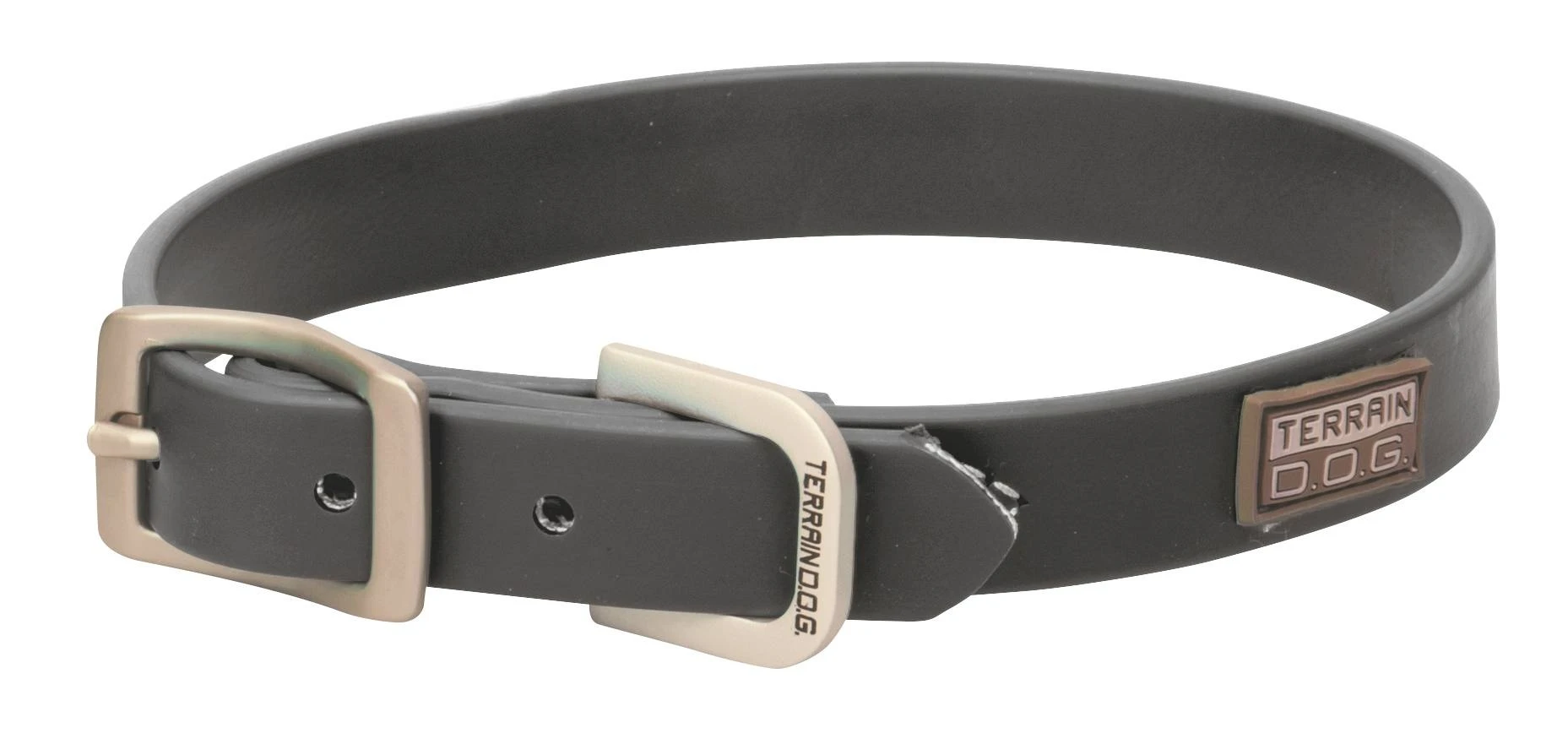 Terrain Dog Brahma Webb Collar, Black, 3/4" X 13" - Durable & Weather-resistant
