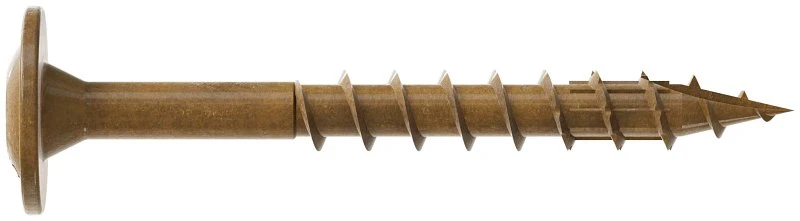 Simpson Strong-tie #8 X 1-1/2" Wafer-head Construction Screw 300 Pk With Quik Guard® Coating