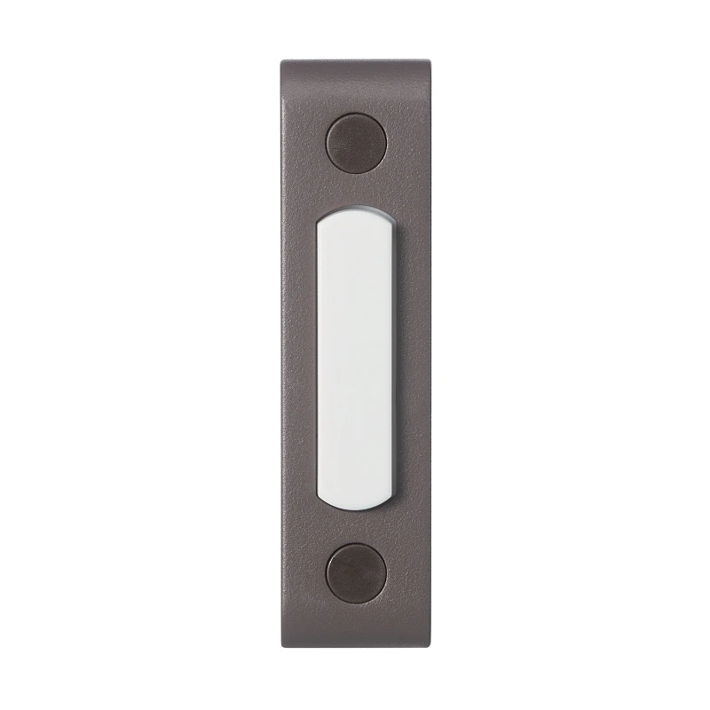 Wired Doorbell Push Button with LED Light, Bronze Finish