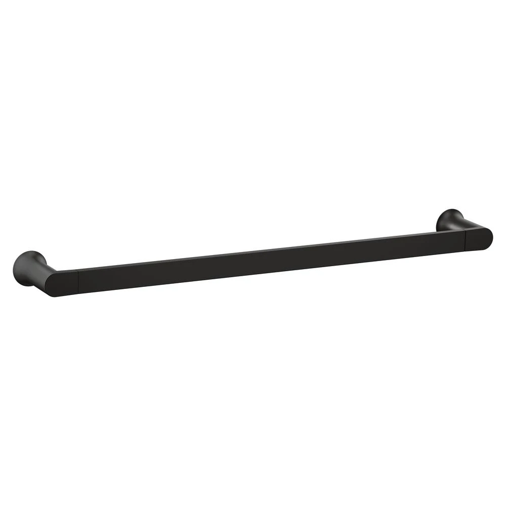 Genta 24 Inch Towel Bar In Matte Black - Model Bh3824bl