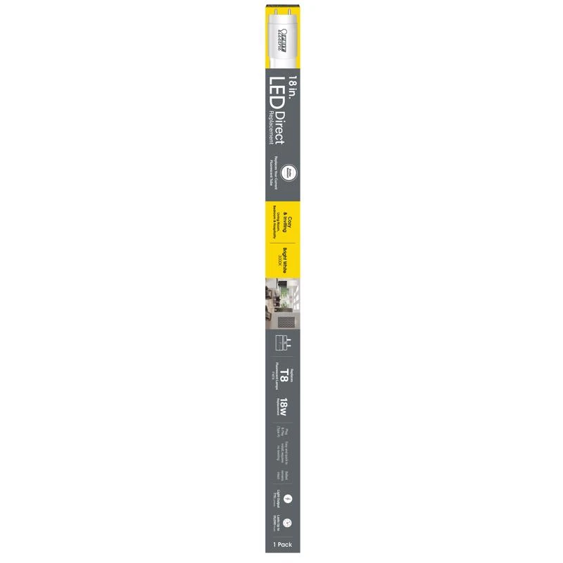 T8 18 In. G13 Linear Led Lamp 15w Equivalent 1000 Lumens 1 Pk Bright White