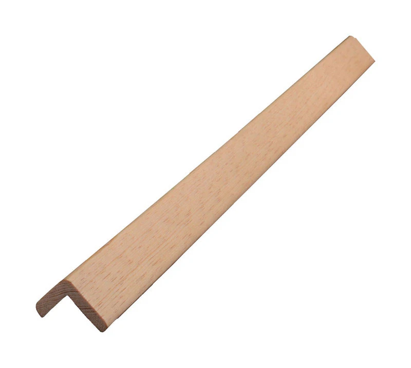 1-1/4 X 46 In. Prefinished Brown Wood Moulding With Corner Protector