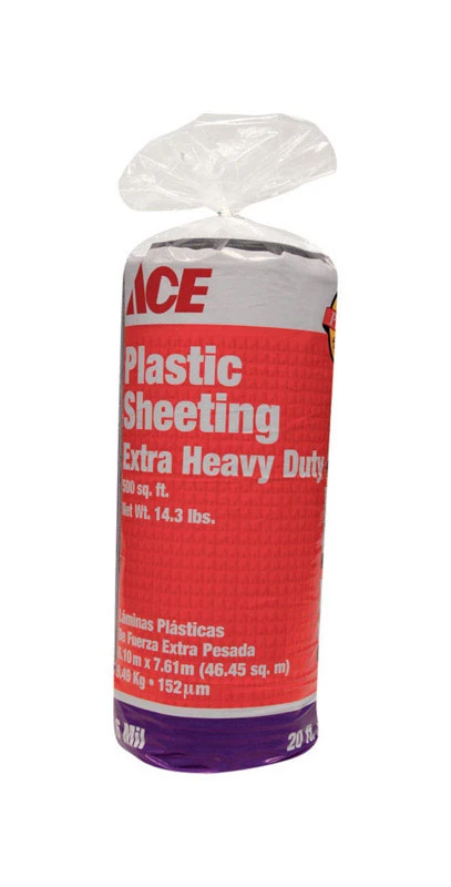Heavy Duty Plastic Sheeting 6 Mil 20 Ft. W X 25 Ft. L Black Polyethylene