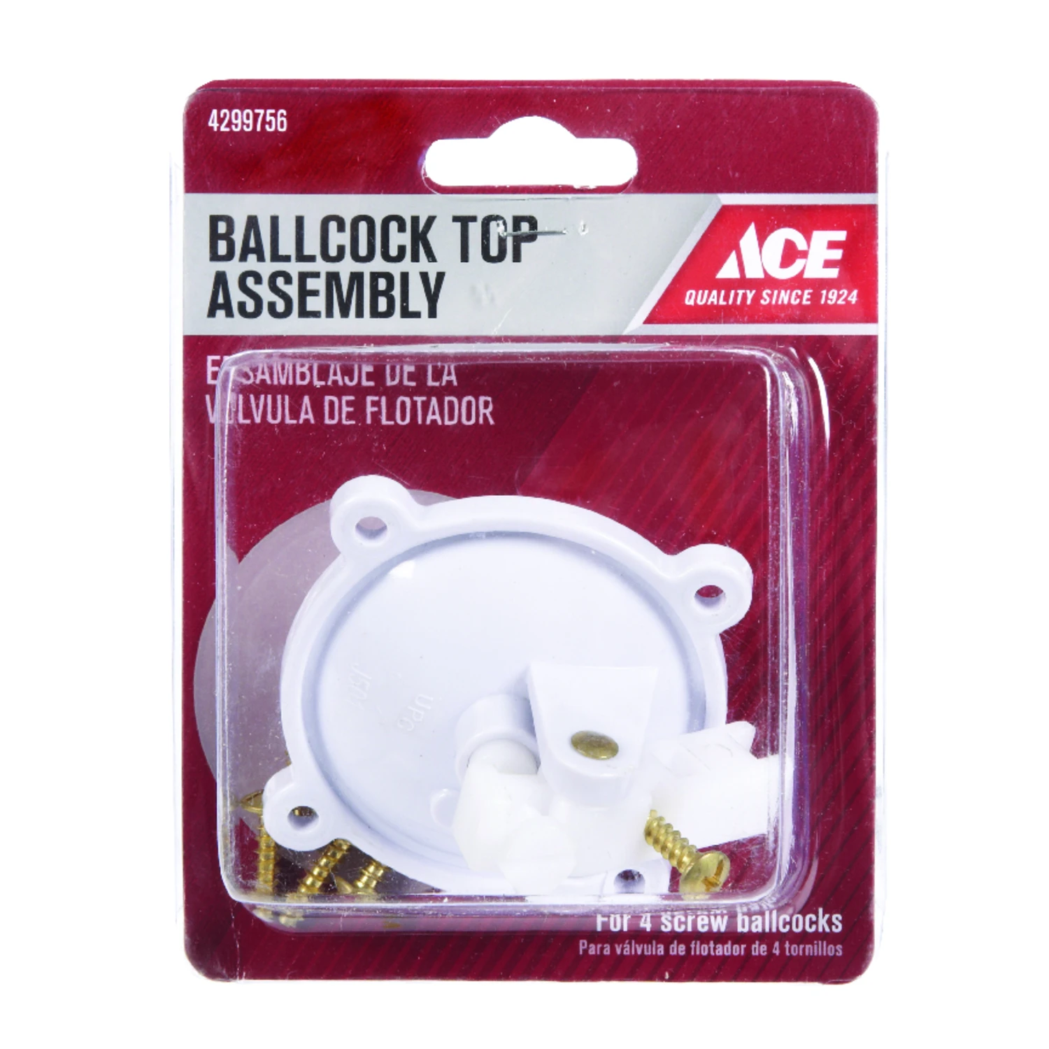 Ballcock Top Assembly For Hoov-r-line Toilets - White Plastic Repair Kit