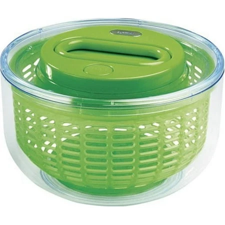 Easy Spin Salad Spinner, Small, Green For 4-6 Servings