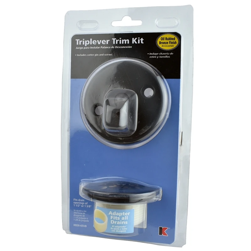 1.5-in Oil-rubbed Bronze Triplever Drain Trim Kit With Conversion Bushing