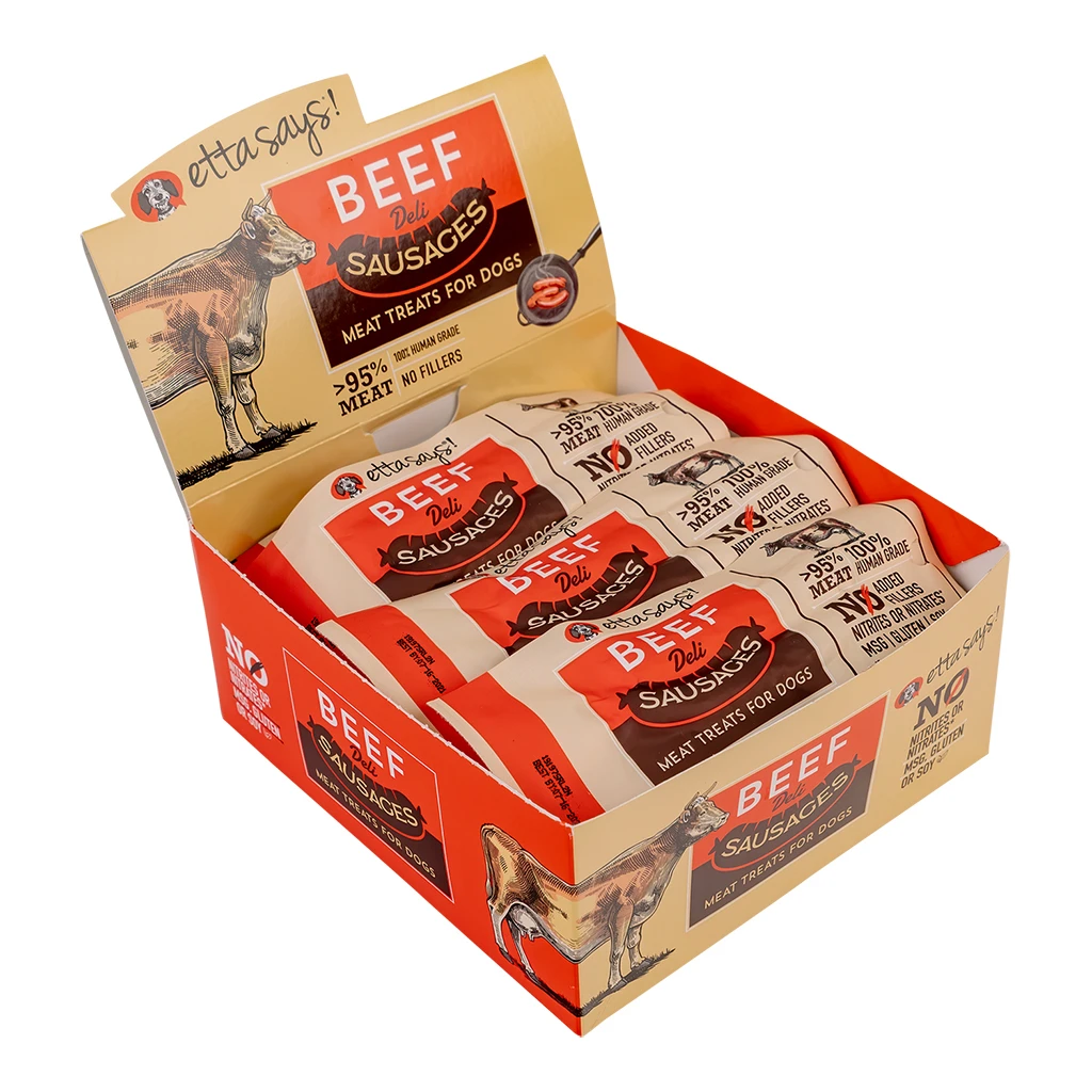 Beef Deli Sausage Dog Treats, 1.25 Oz Individually Sold - All-natural