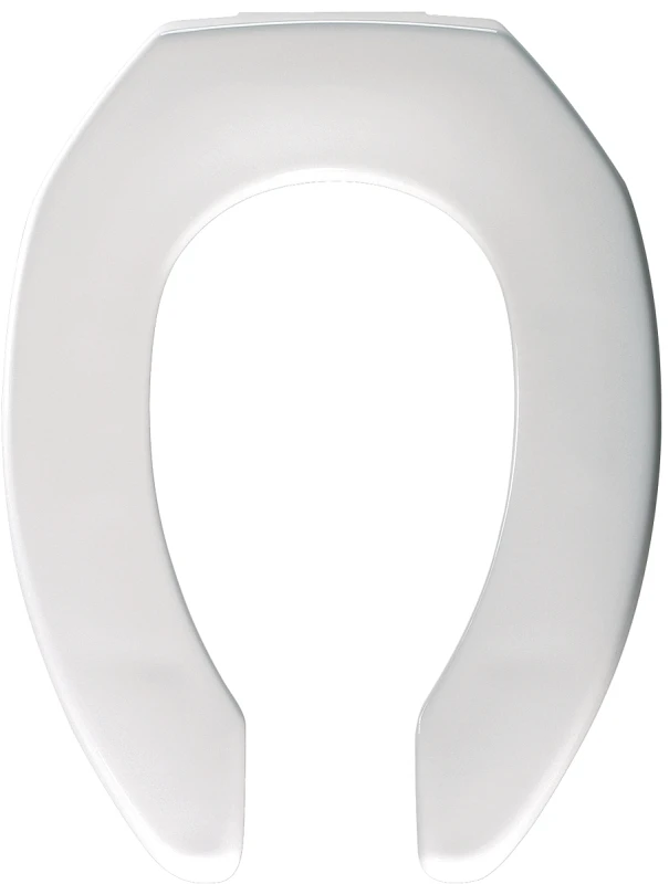 Elongated Open Front Commercial Plastic Toilet Seat With Sta-tite Fastening System