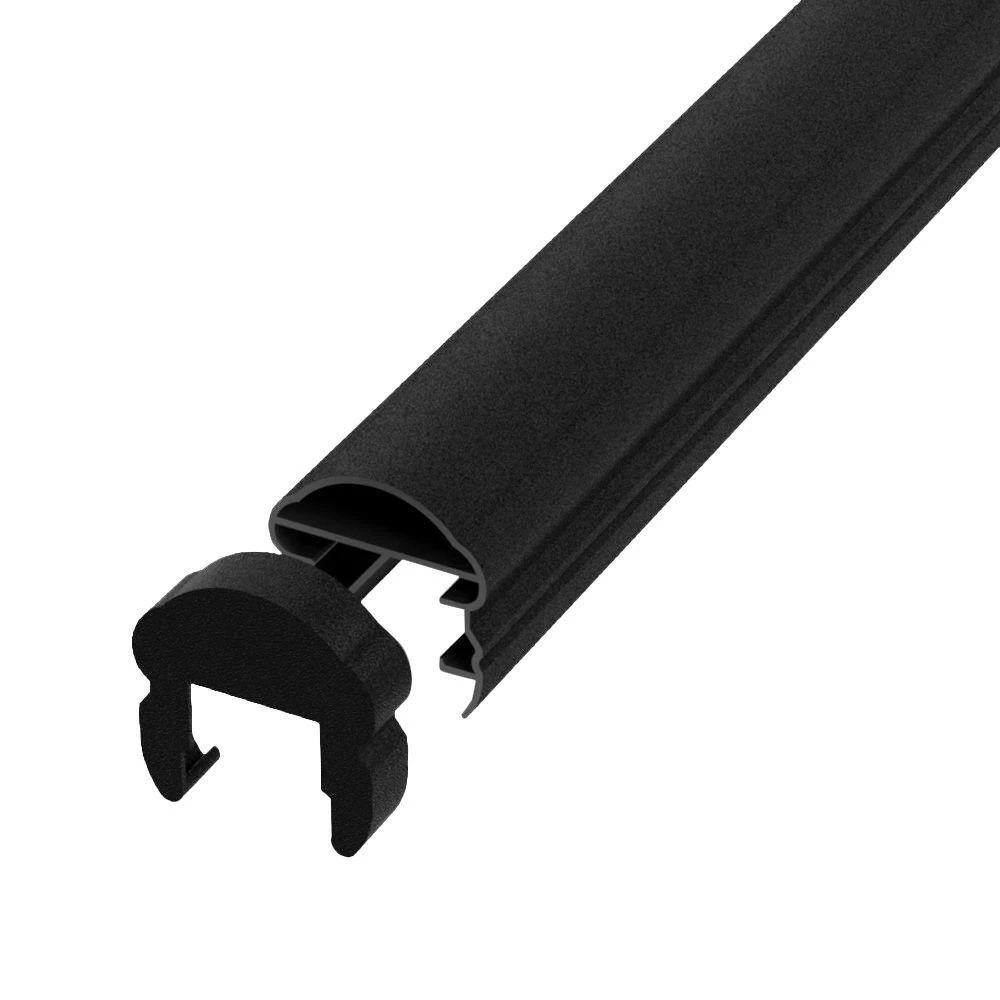 Pellinore Satin Black 6 Ft. Top Rail Cap For Fencing