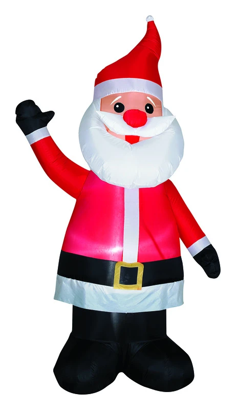 Gemmy Santa with Red Nose Christmas Inflatable Multicolored 1