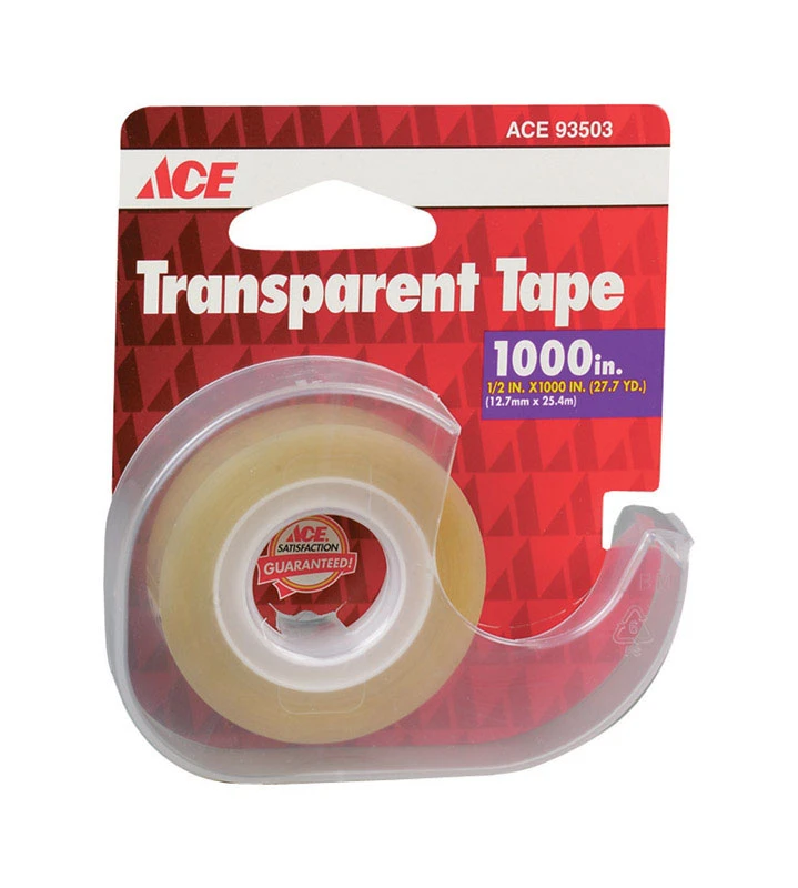1/2 Inch Wide X 1000 Inch Long Clear Invisible Tape