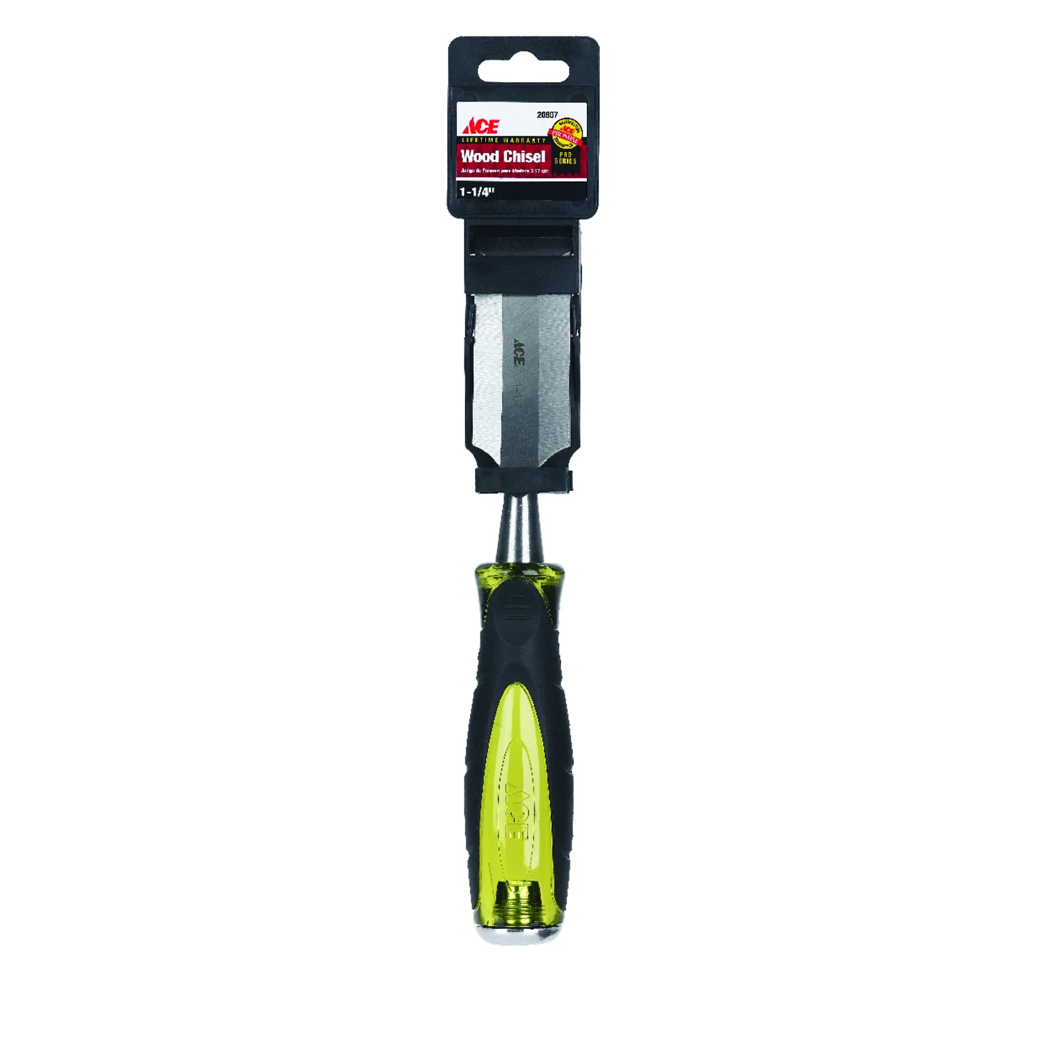 Pro Series 1-1/4 In. W Carbon Steel Wood Chisel Black/yellow 1 Pk - Model 20807 Gs