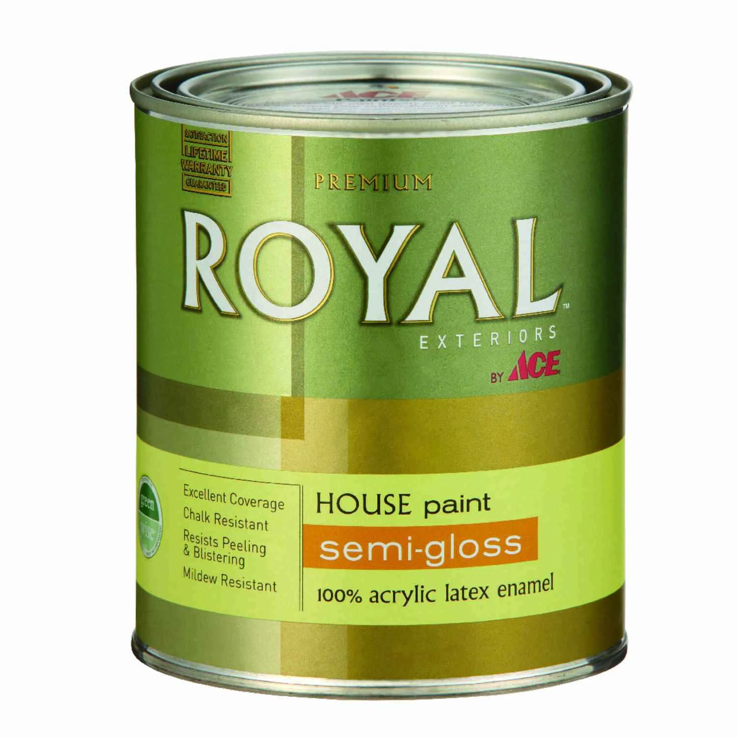 Royal Semi-gloss White Acrylic Latex House & Trim Paint & Primer 1 Quart