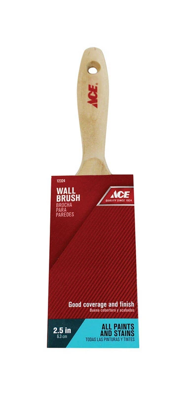 2-1/2 In. W Medium Stiff Flat Polyester Paint Brush For Smooth Finishes