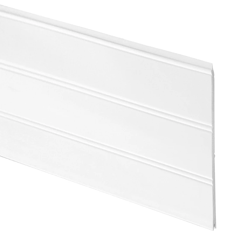 7-1/2 In. W X 1/4 In. H X 8 Ft. L White Pvc Reversible Beaded Wainscot