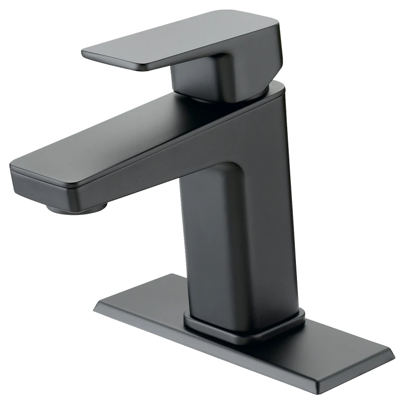 Fs6a0215bl Matte Black 1-handle Lavatory Faucet For 1 Or 3 Hole Installation