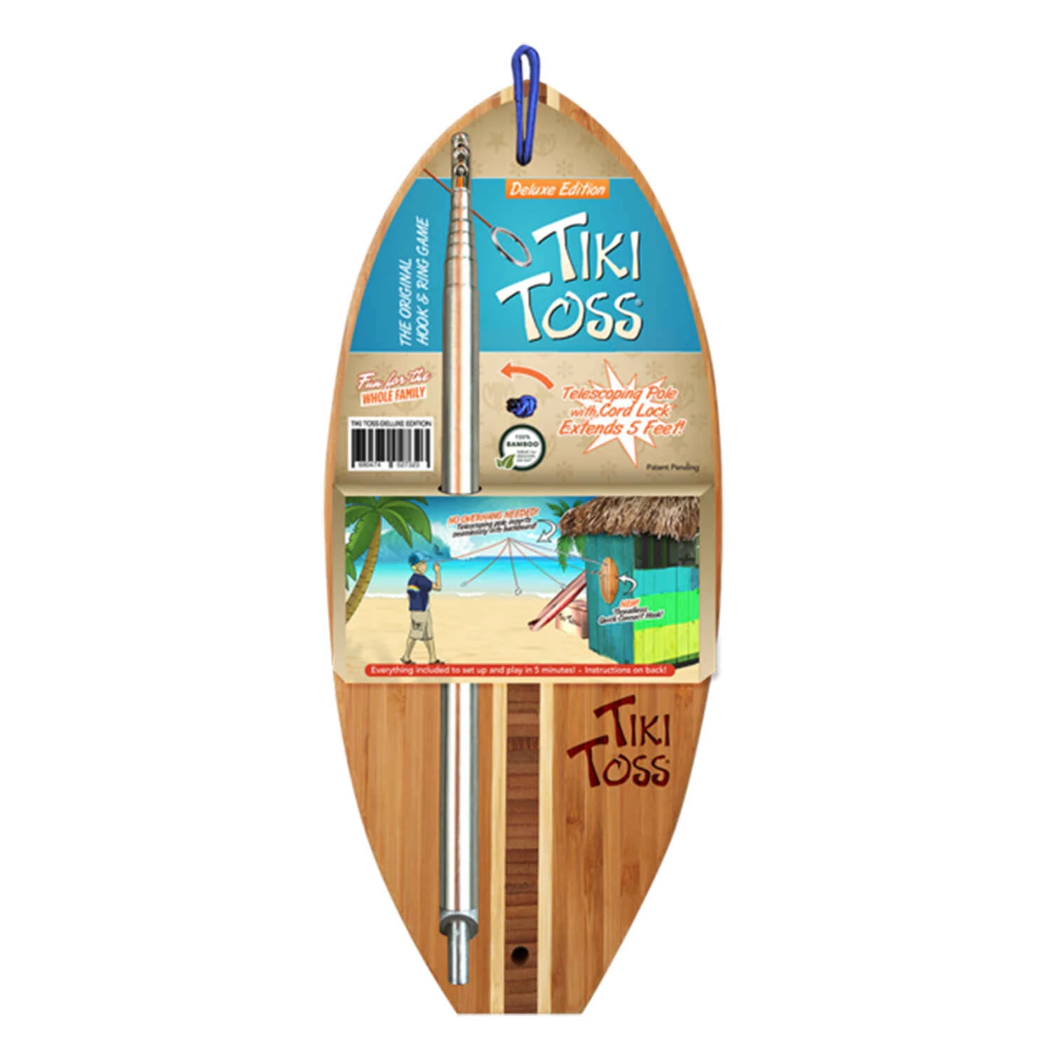 Tiki Toss Hook And Ring Game - Outdoor Fun For Ages 9 And Up