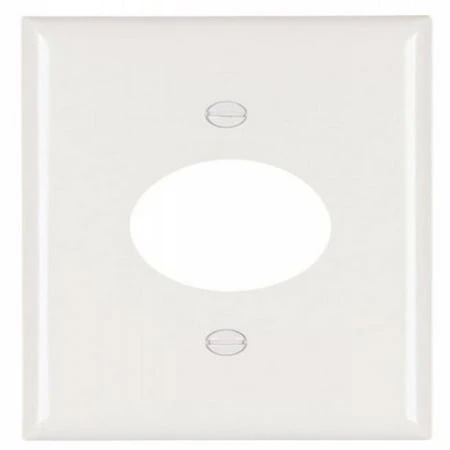 Tp7wcc30 Trade Master Wall Plate, Two Gang, Ivory Finish