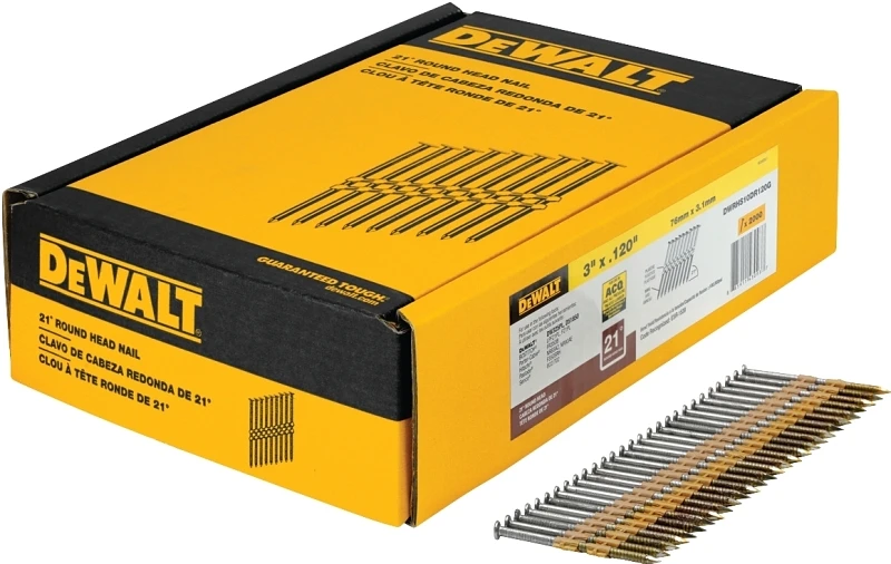 3 In. X 0.120 In. Ring Shank Galvanized Nails 2000 Pk, Model Dwrhs10dr120g