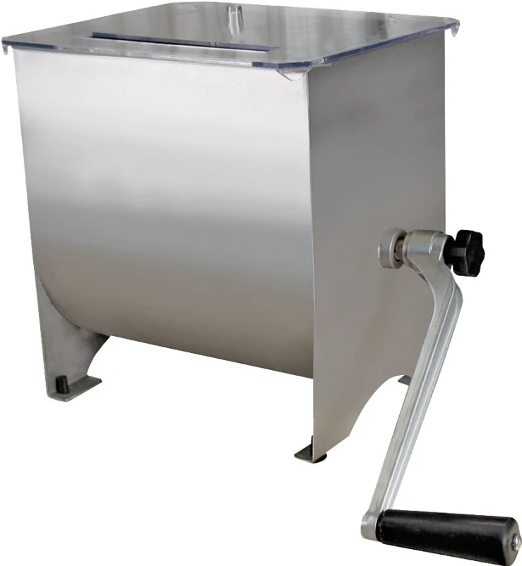 Stainless Steel Manual Meat Mixer - 20 Lb Capacity, Model 36-1901-w