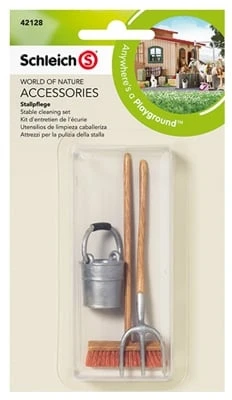 42128 Stable Cleaning Set For Realistic Play And Imaginative Adventures