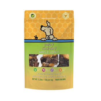 Honey Coated Buffalo & Apple Jerky Dog Treats, 5.29 Ounces