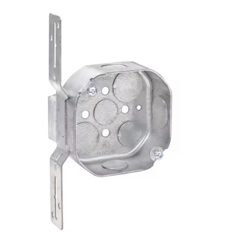 4 In. X 4 In. Bracket Mount Octagon Steel Box - Model 54151-f-upc