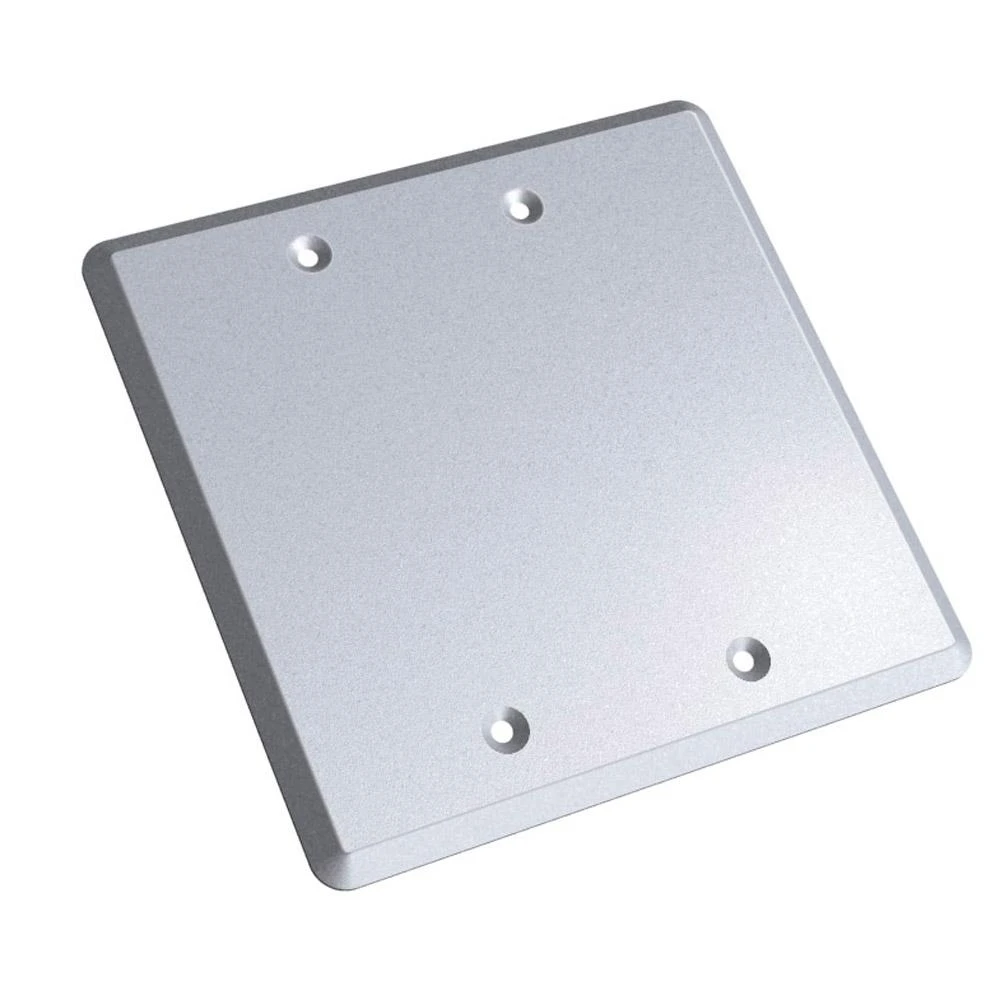 2-gang Rectangular Blank Weatherproof Electrical Box Cover - Model S440e-20r