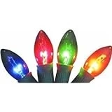 4 Pack C9 Multi-color Replacement Light Bulbs Dbc25-009011