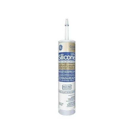 Advanced Silicone Window & Door Sealant, Clear, 10.1 Oz. Tube - High Performance
