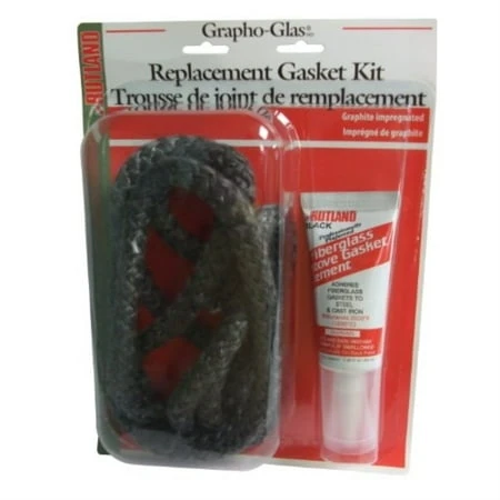 96-6 Grapho-glas Rope Gasket Replacement Kit, 3/8-inch X 7-feet, Black